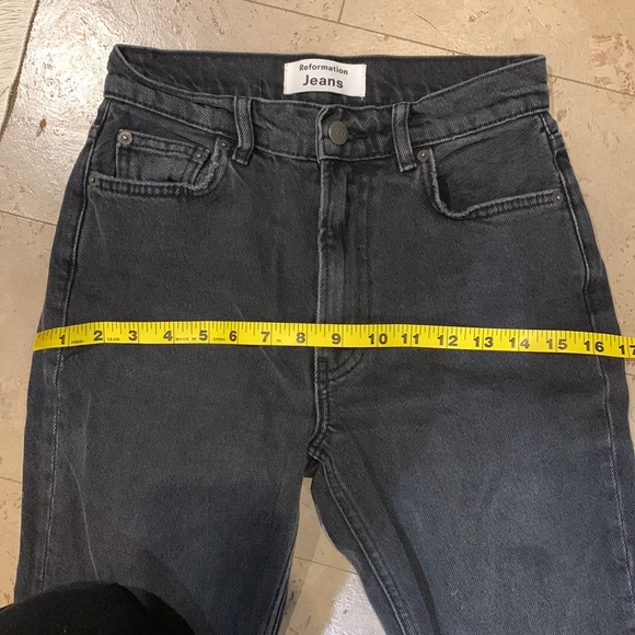 Reformation Julia High Rise Cigarette Jeans 23 - Picture 3 of 4